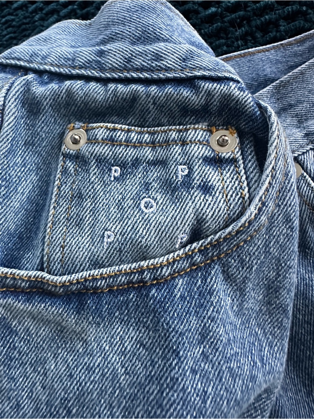 POP Trading Company denim Men’s Large - Picture 3 of 6